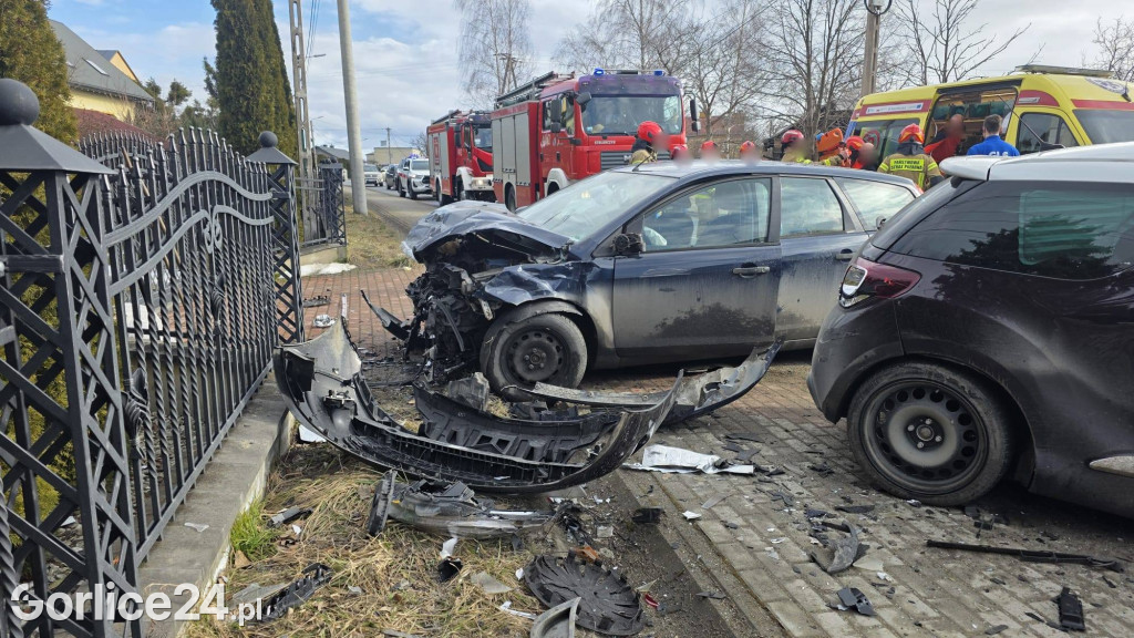 Wypadek na ul. Sikorskiego w Gorlicach