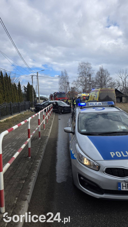 Wypadek na ul. Sikorskiego w Gorlicach