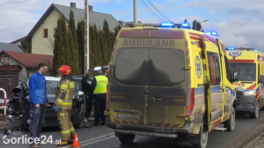 Wypadek na ul. Sikorskiego w Gorlicach