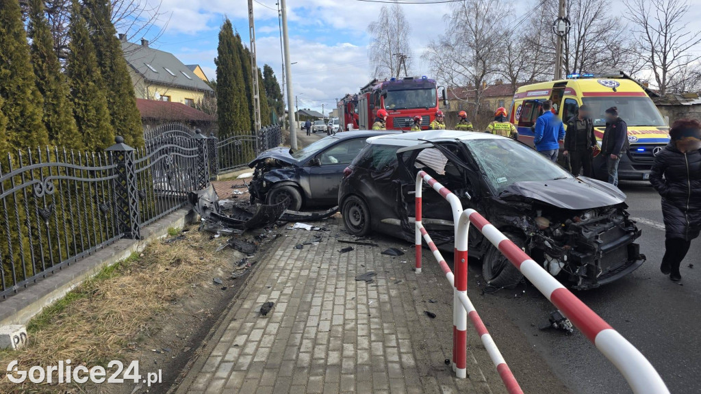 Wypadek na ul. Sikorskiego w Gorlicach