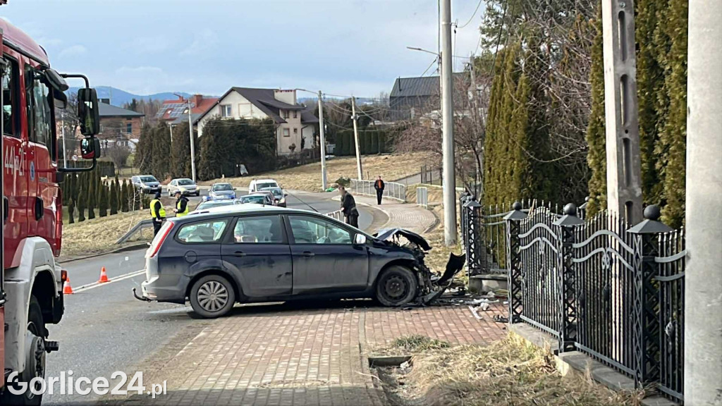 Wypadek na ul. Sikorskiego w Gorlicach