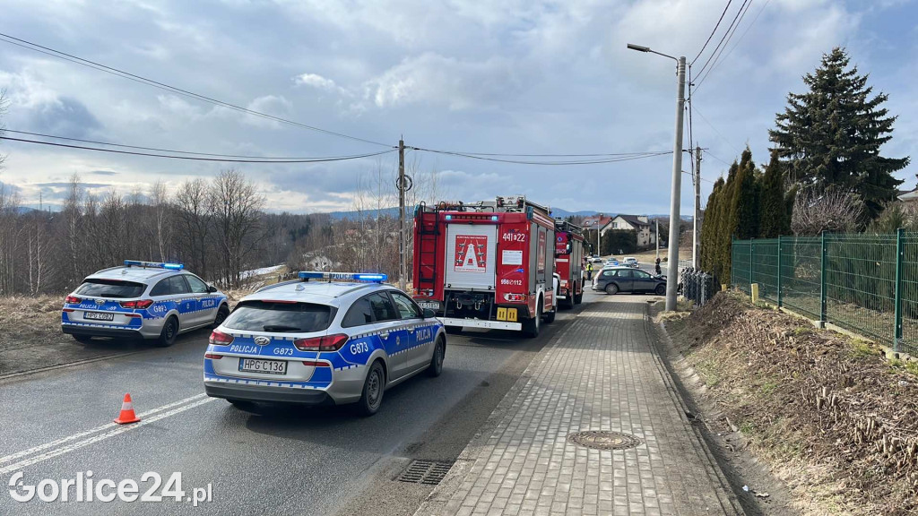 Wypadek na ul. Sikorskiego w Gorlicach