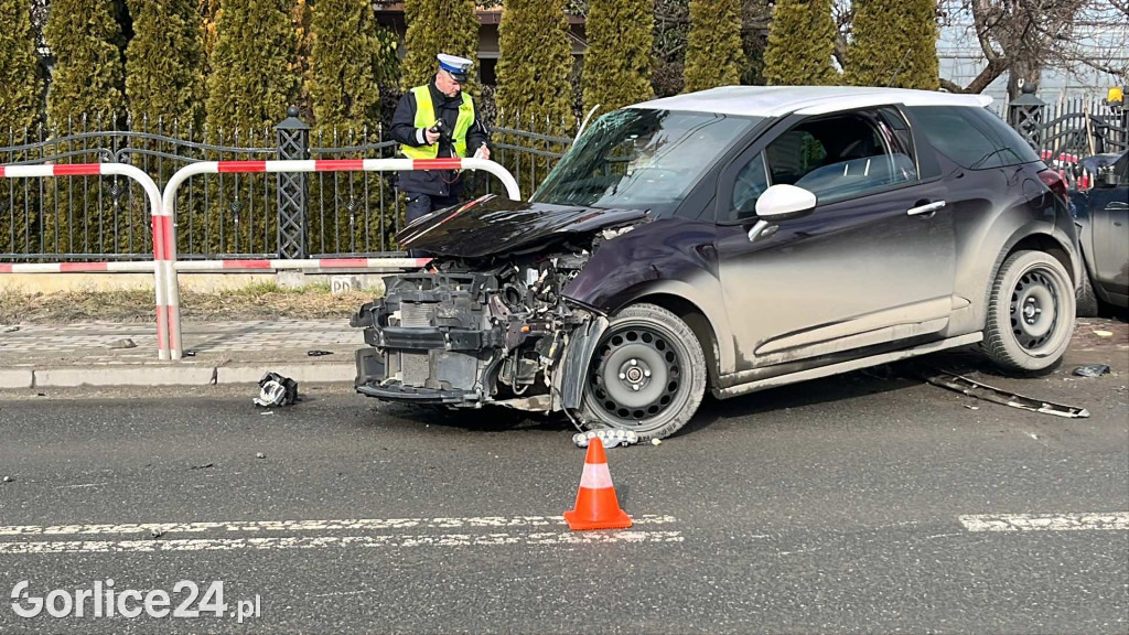 Wypadek na ul. Sikorskiego w Gorlicach