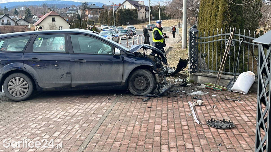 Wypadek na ul. Sikorskiego w Gorlicach