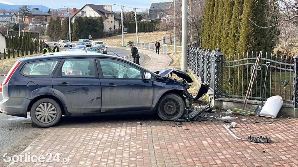 Wypadek na ul. Sikorskiego w Gorlicach