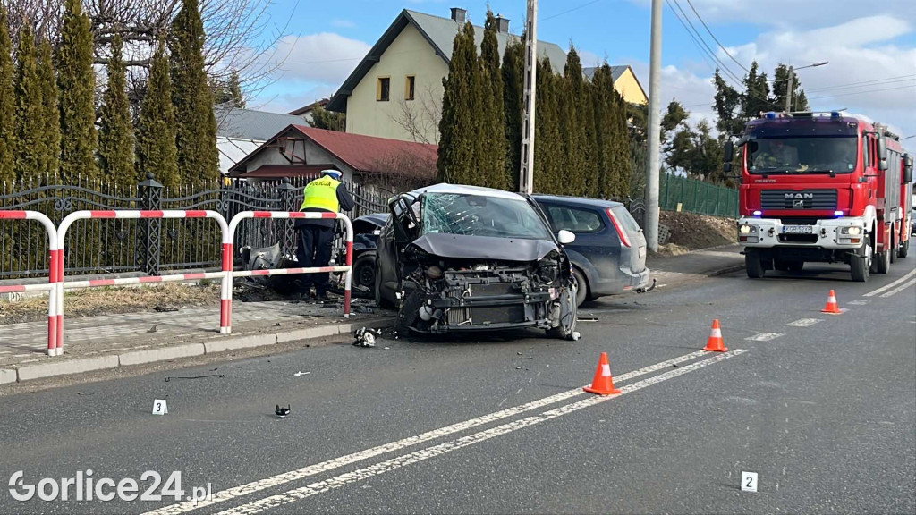 Wypadek na ul. Sikorskiego w Gorlicach