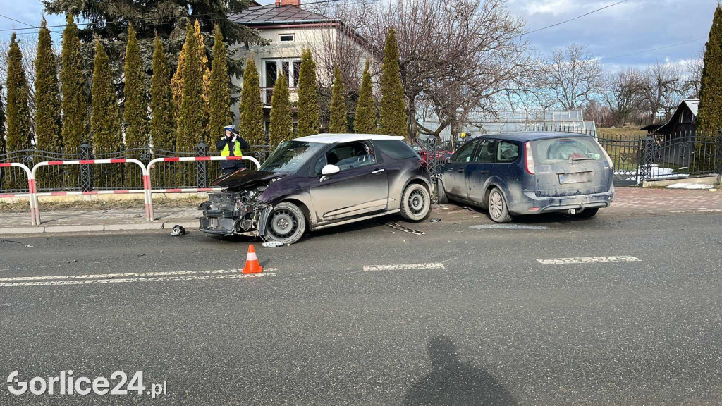 Wypadek na ul. Sikorskiego w Gorlicach