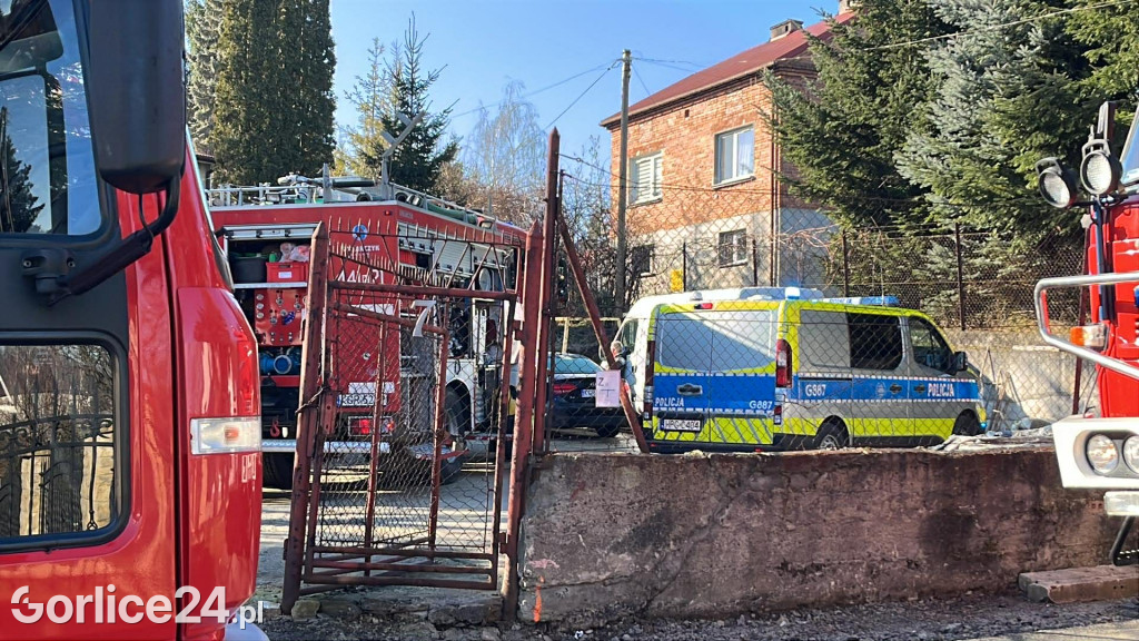 Pożar na ul. Gajowej w Gorlicach (26.02)