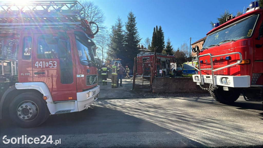 Pożar na ul. Gajowej w Gorlicach (26.02)