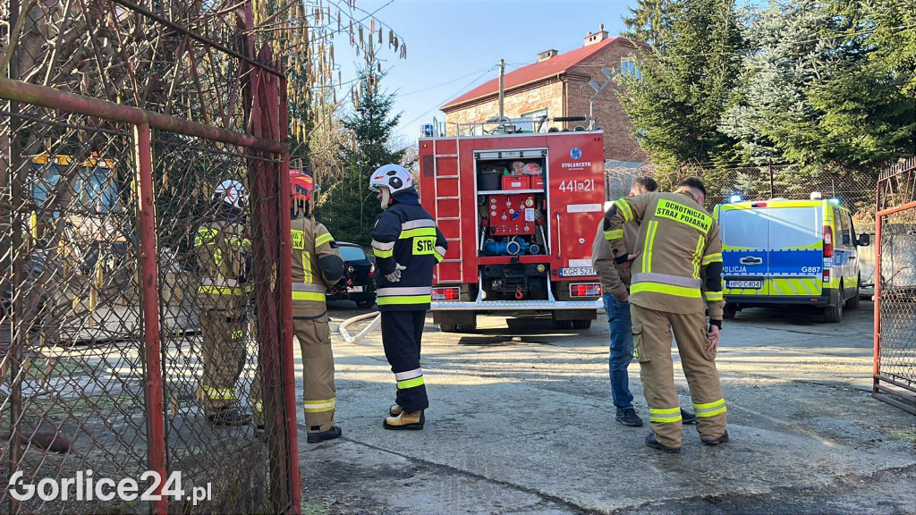 Pożar na ul. Gajowej w Gorlicach (26.02)