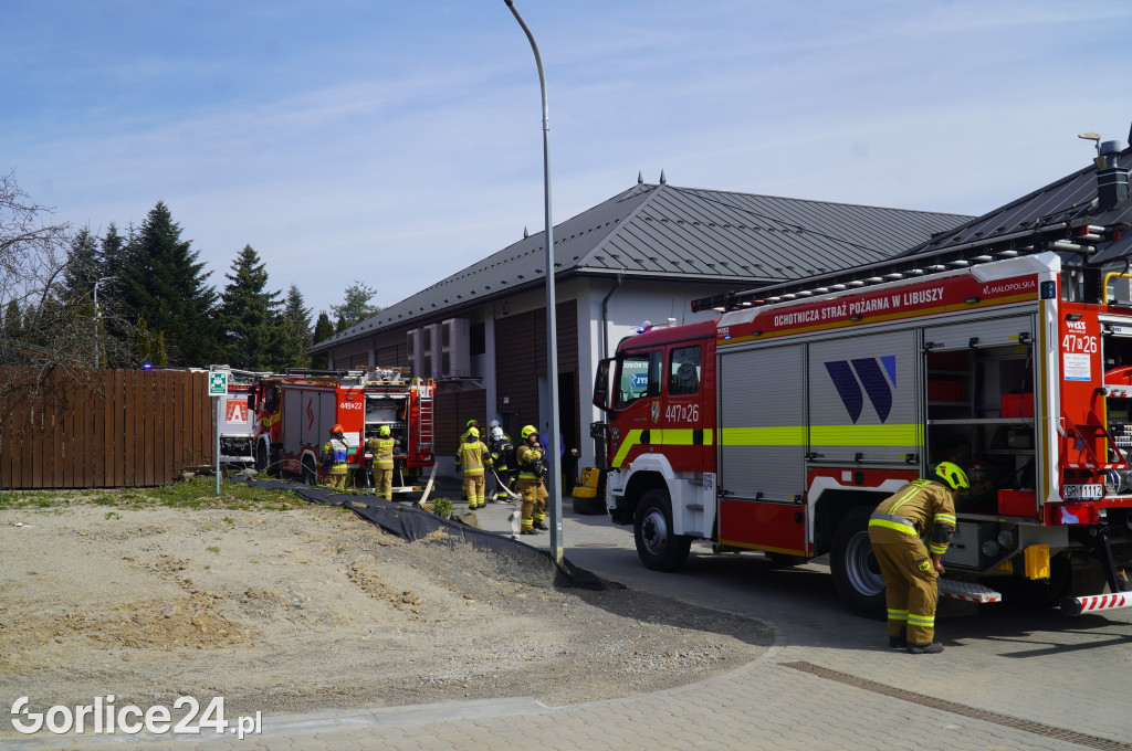 Ćwiczenia strażaków na Jarmarku Pogórzańskim (25.03)