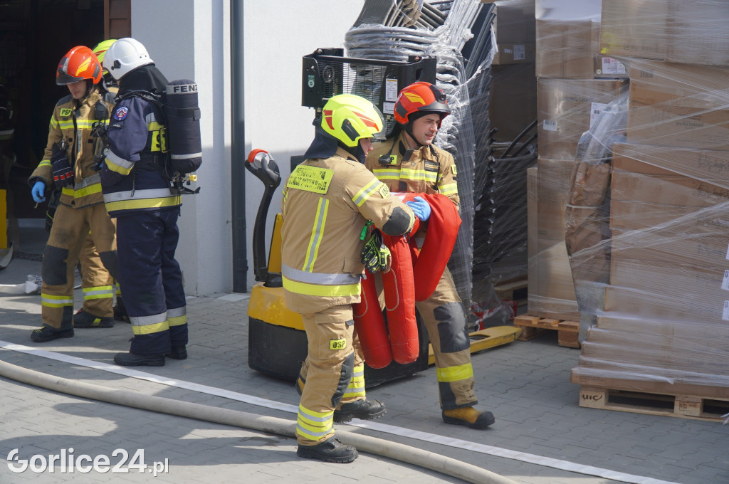Ćwiczenia strażaków na Jarmarku Pogórzańskim (25.03)