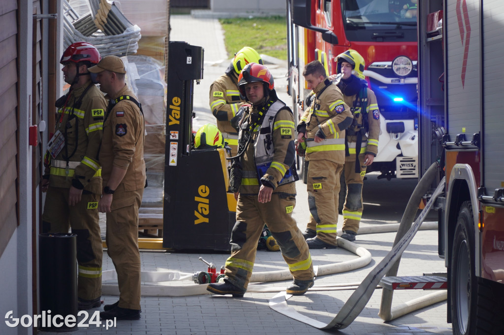 Ćwiczenia strażaków na Jarmarku Pogórzańskim (25.03)