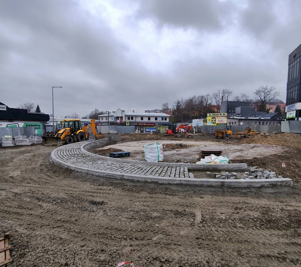 Budowa ronda w Gorlicach (31.03)