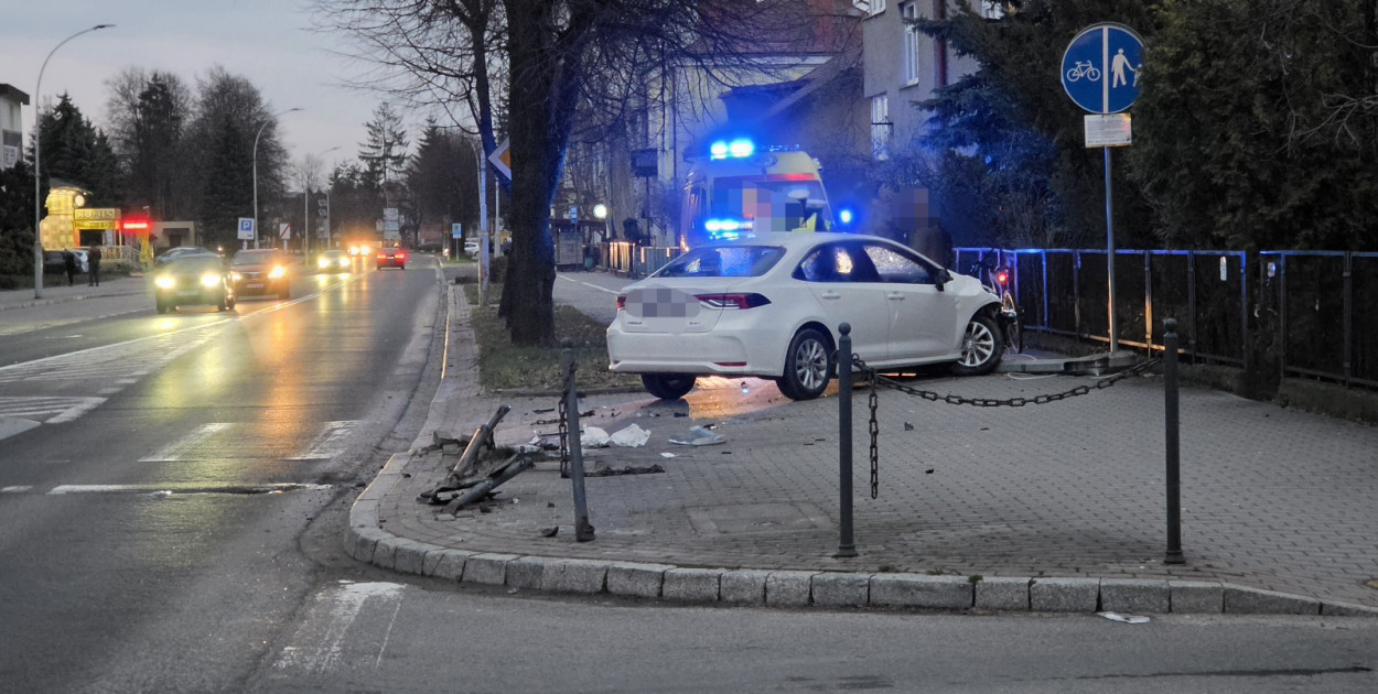 Kolizja na ulicy Bieckiej