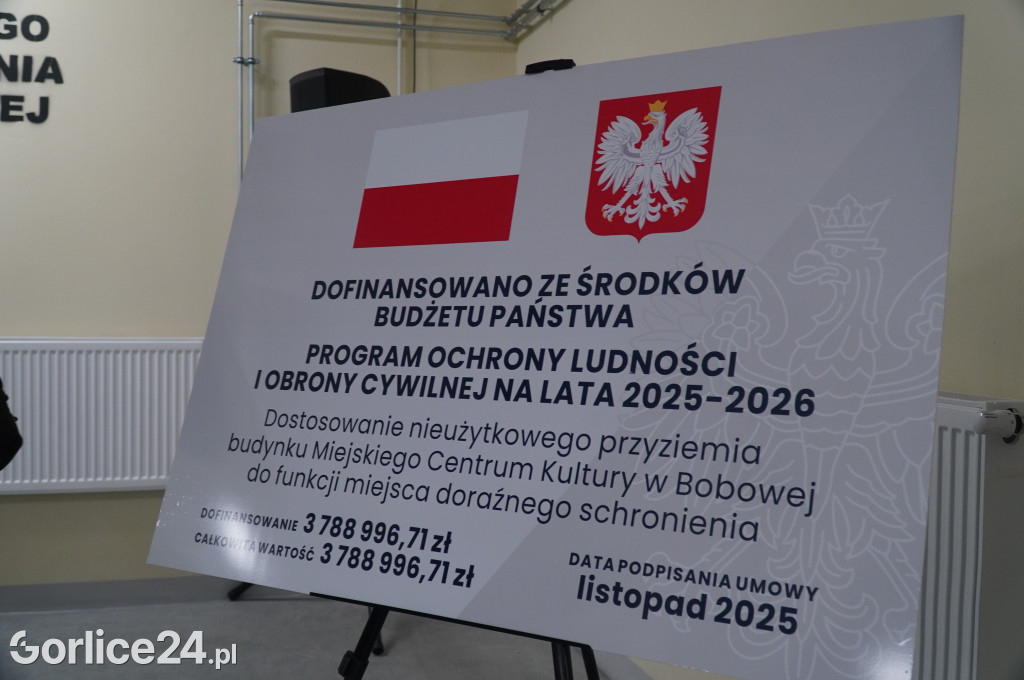 Otwarcie miejsca doraźnego schronienia w Bobowej