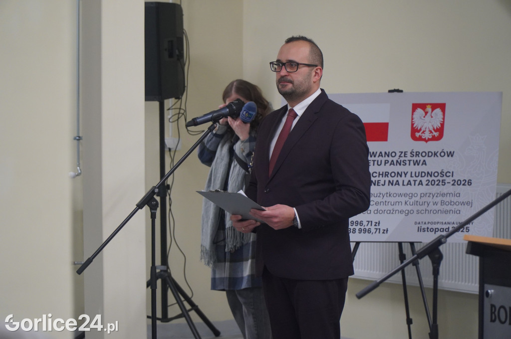 Otwarcie miejsca doraźnego schronienia w Bobowej