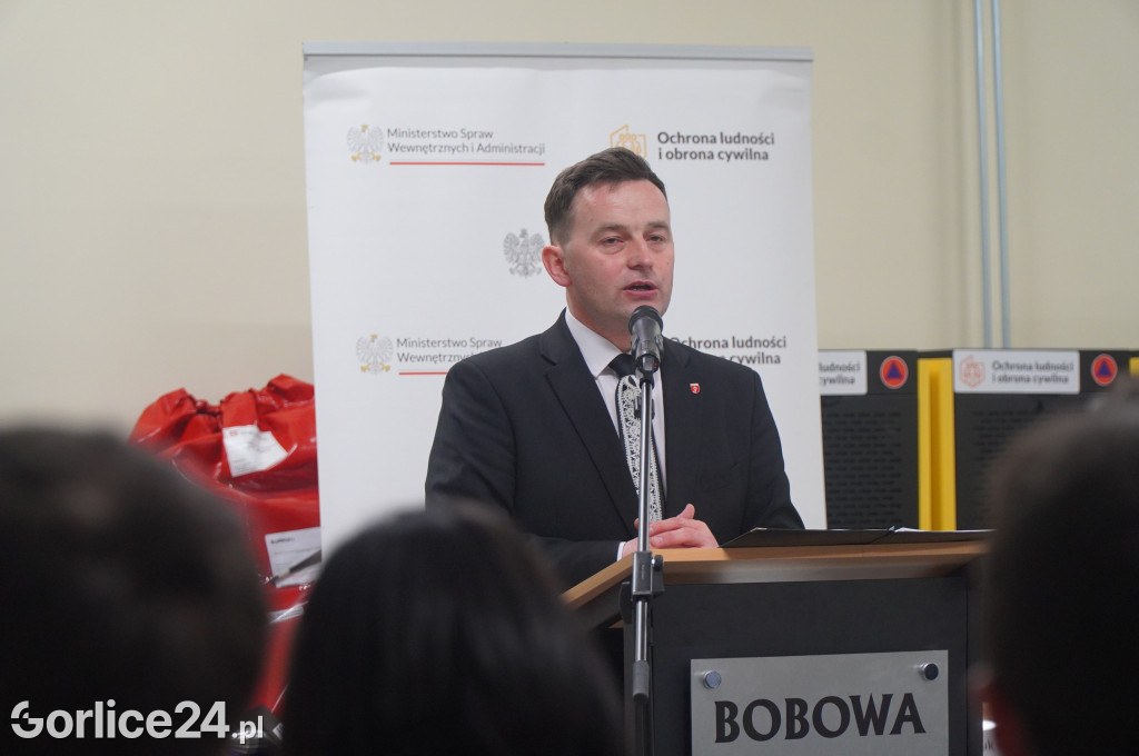 Otwarcie miejsca doraźnego schronienia w Bobowej