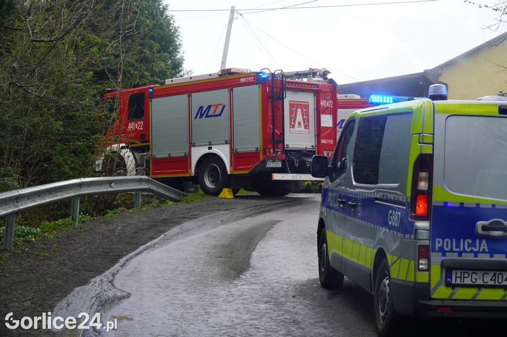 Pożar budynku mieszkalnego w Sękowej (17.04.)