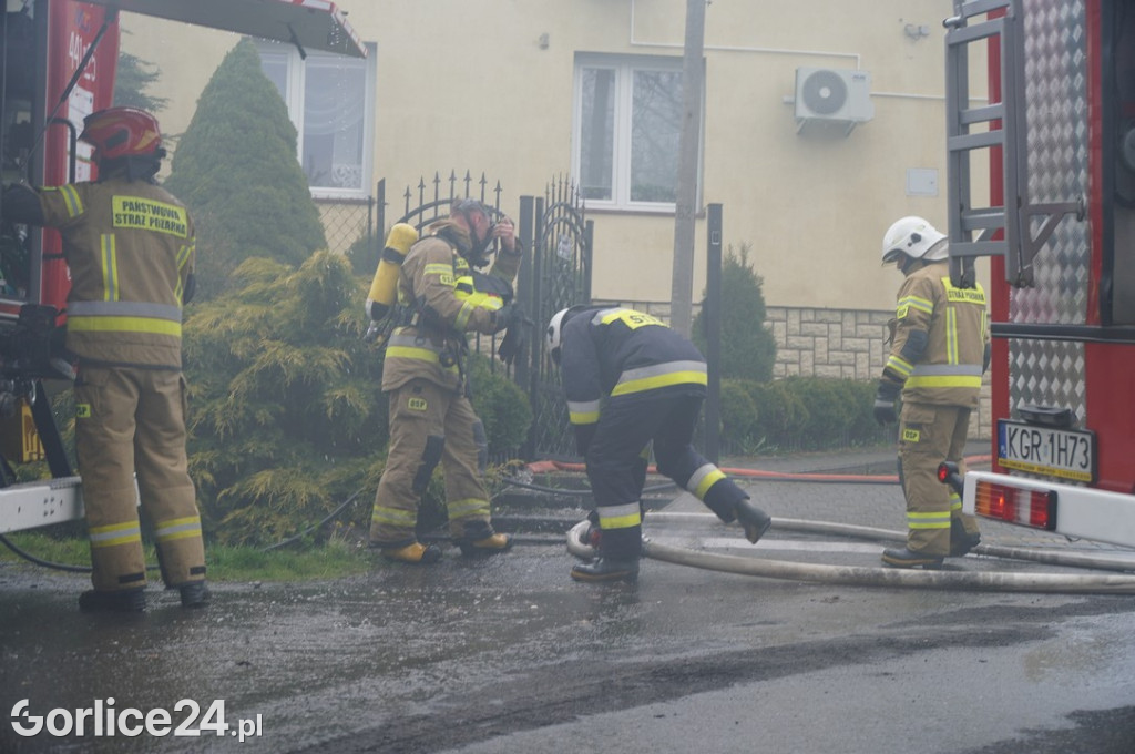 Pożar budynku mieszkalnego w Sękowej (17.04.)