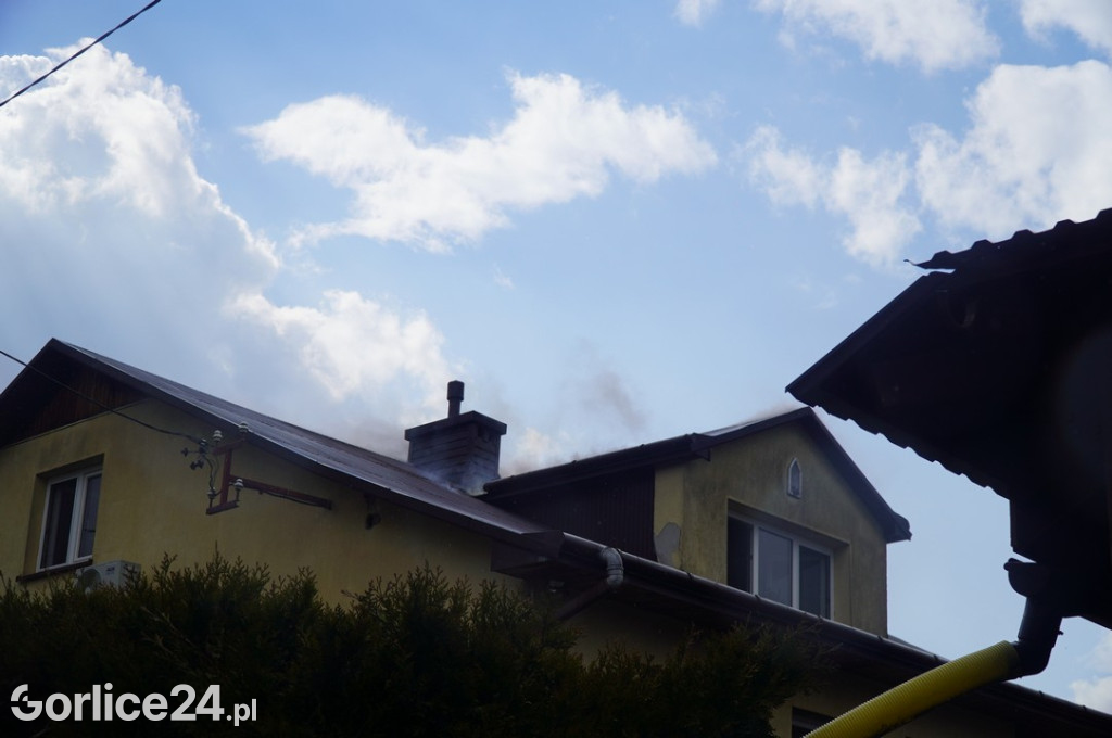 Pożar budynku mieszkalnego w Sękowej (17.04.)