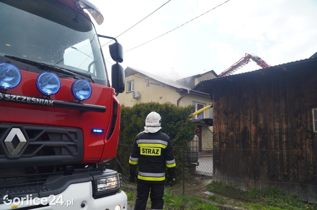 Pożar budynku mieszkalnego w Sękowej (17.04.)