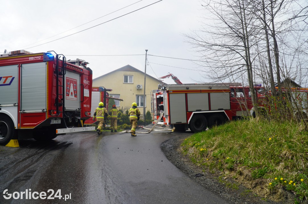 Pożar budynku mieszkalnego w Sękowej (17.04.)