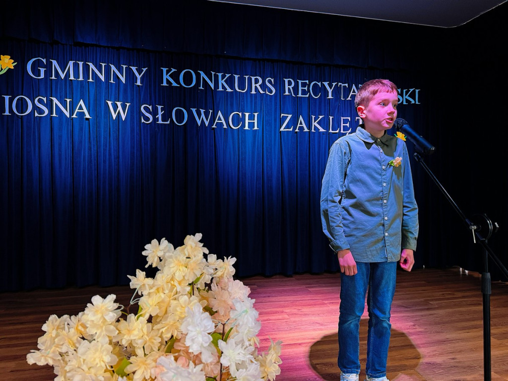 Wiosna w słowach zaklęta  - Konkurs recytatorski