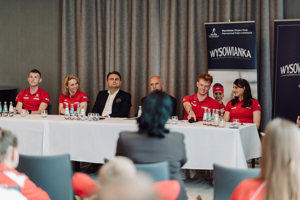 Konferencja prasowa z Reprezentacją Polski w biathlonie