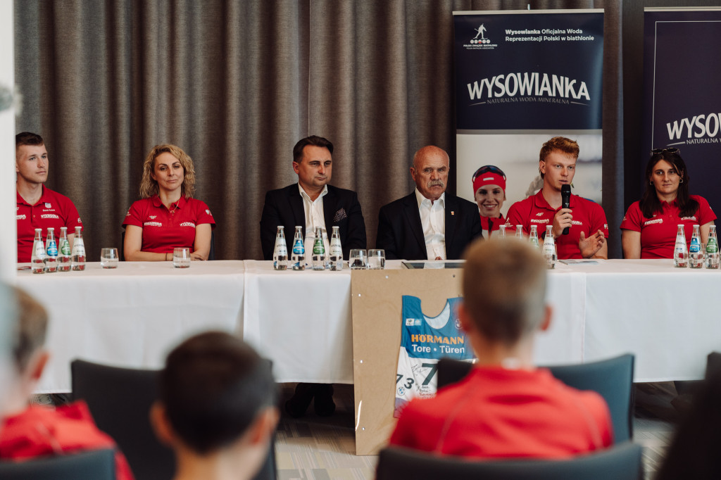Konferencja prasowa z Reprezentacją Polski w biathlonie