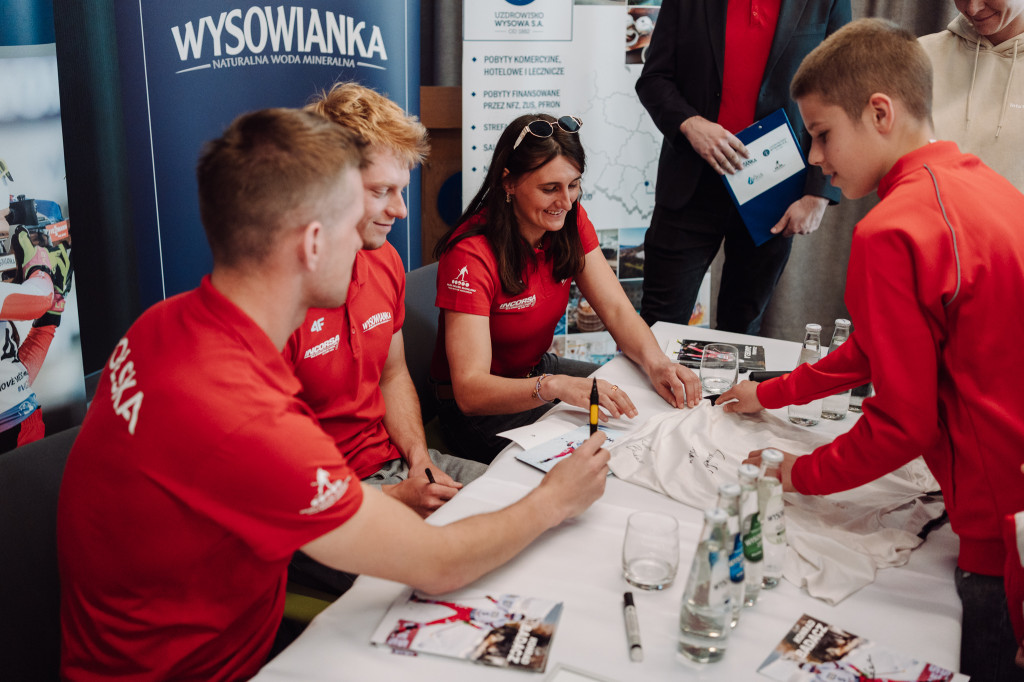 Konferencja prasowa z Reprezentacją Polski w biathlonie