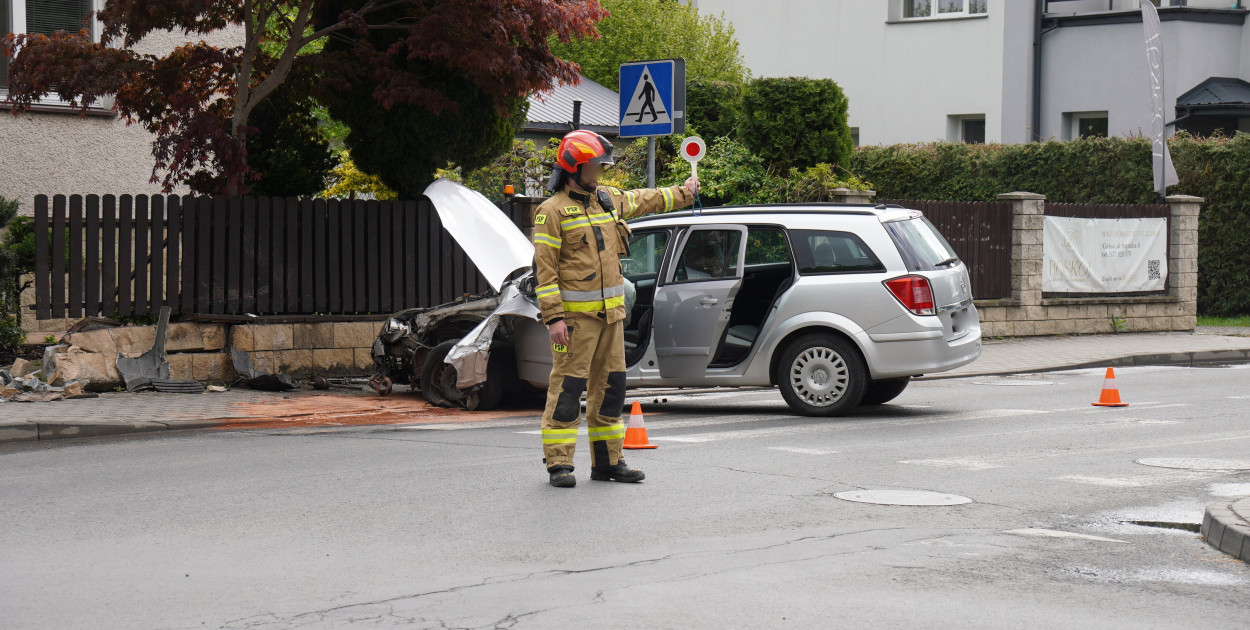 Kolizja na ul. Szpitalnej w Gorlicach (08.05)
