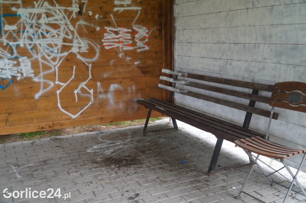 Dewastacja wiaty rekreacyjnej