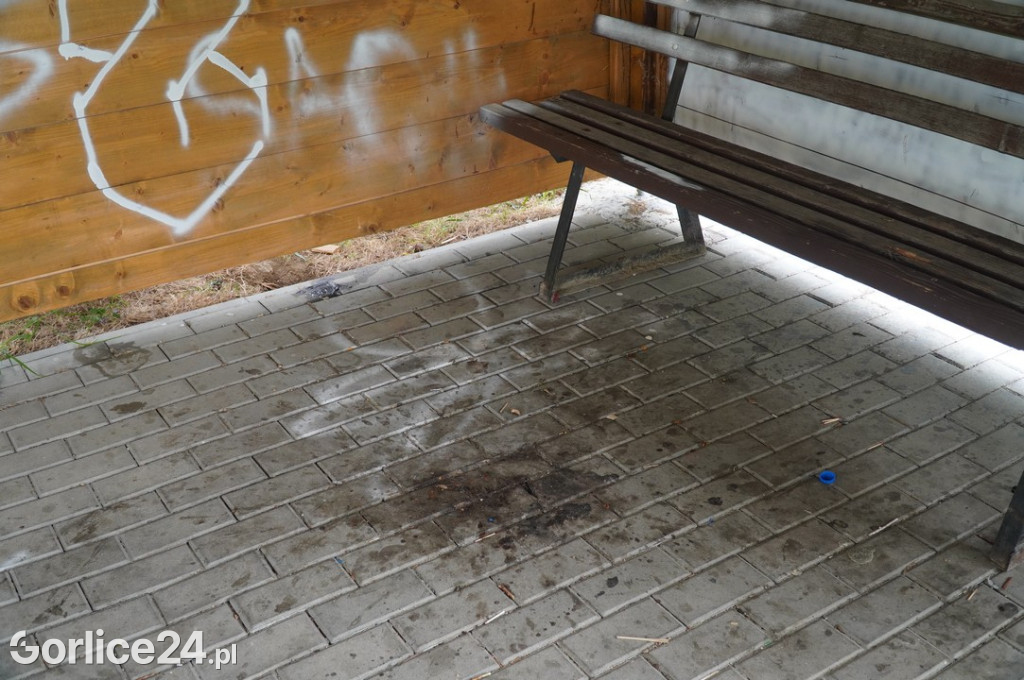 Dewastacja wiaty rekreacyjnej