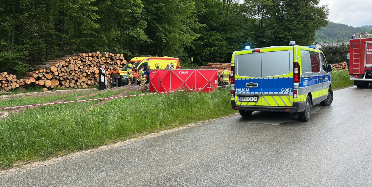 Wypadek drogowy w Brunarach (31.05.)