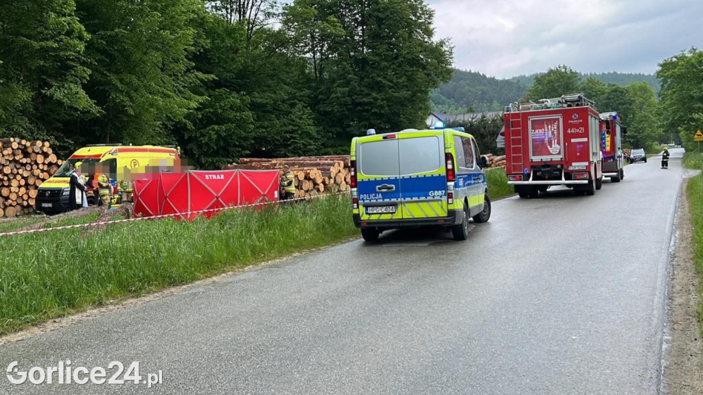Wypadek drogowy w Brunarach (31.05.)