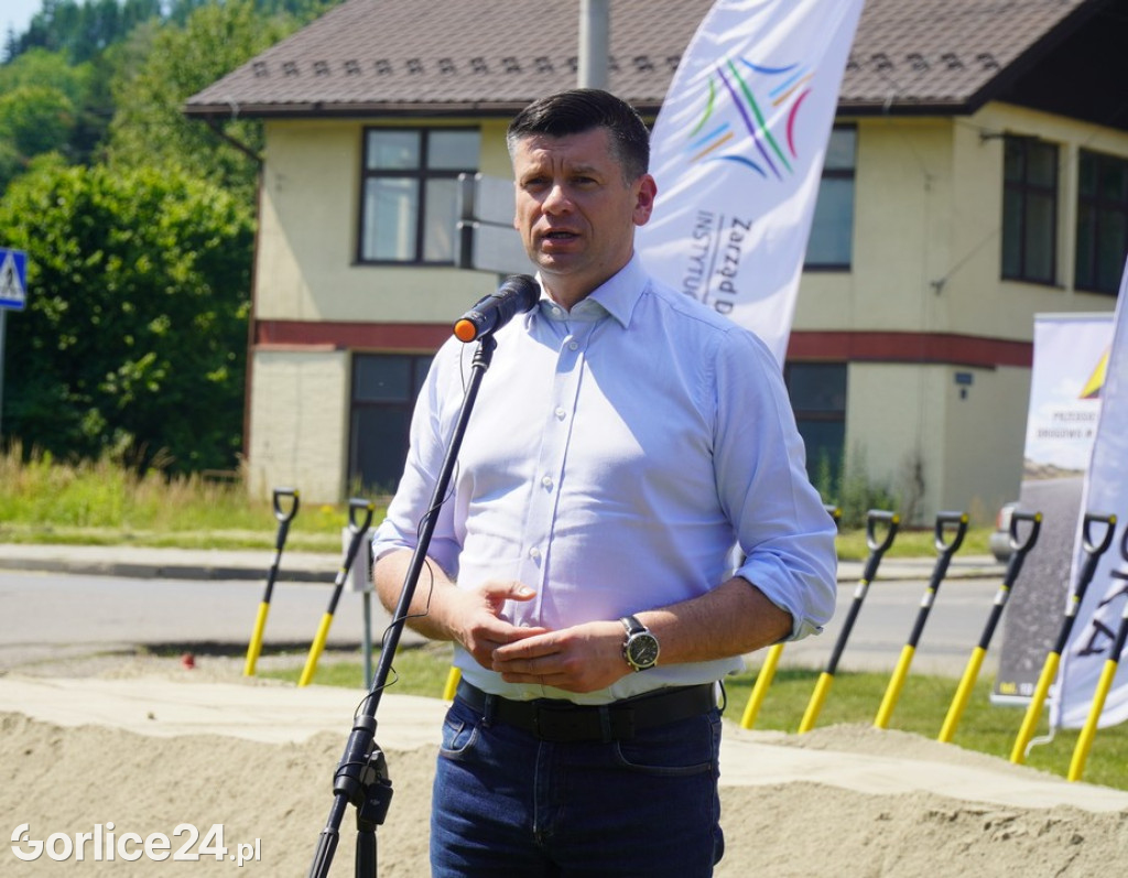 Rozpoczęcie budowy ronda w Bieczu