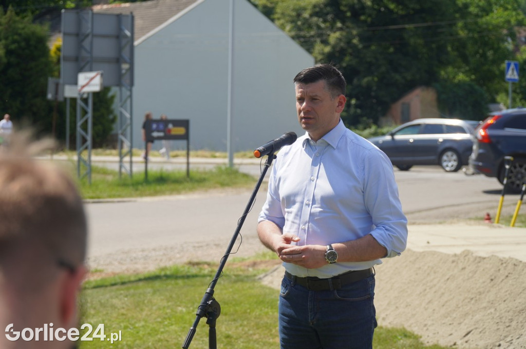 Rozpoczęcie budowy ronda w Bieczu