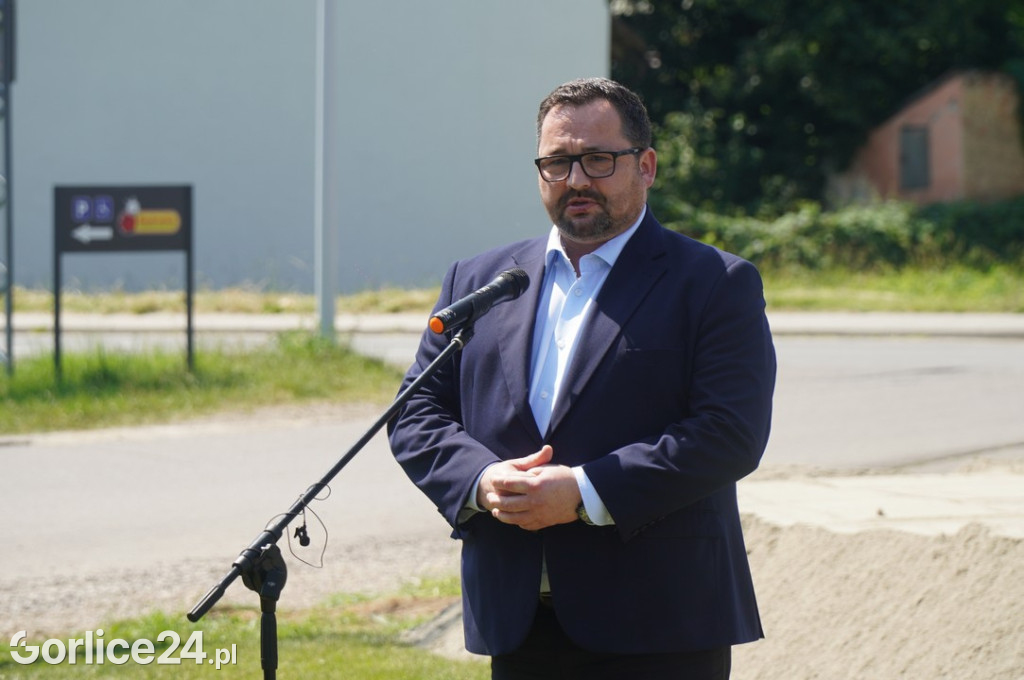 Rozpoczęcie budowy ronda w Bieczu