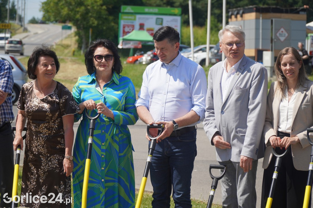 Rozpoczęcie budowy ronda w Bieczu