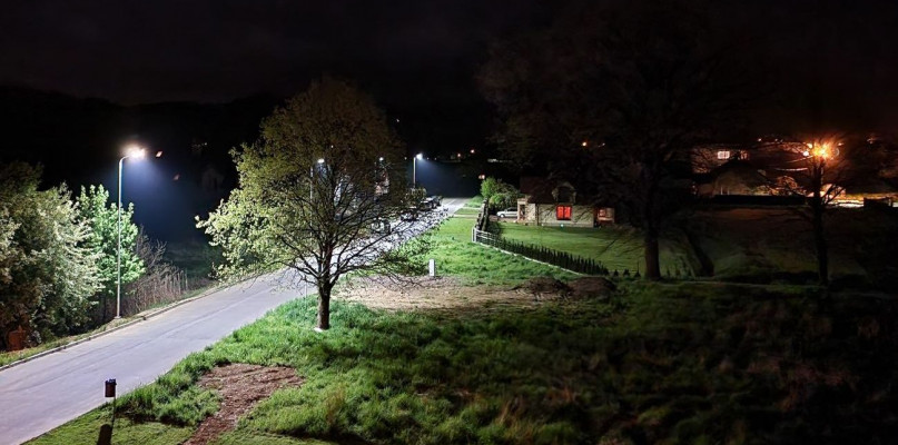 Nowe oświetlenie ulicy Rybickiego. fot. Gorlice24