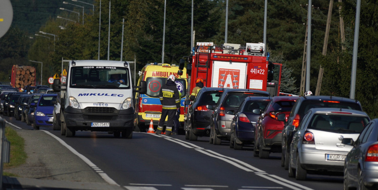 fot. Piotr Boczoń / Gorlice24 / zdarzenie w Klęczanach (26.09.)