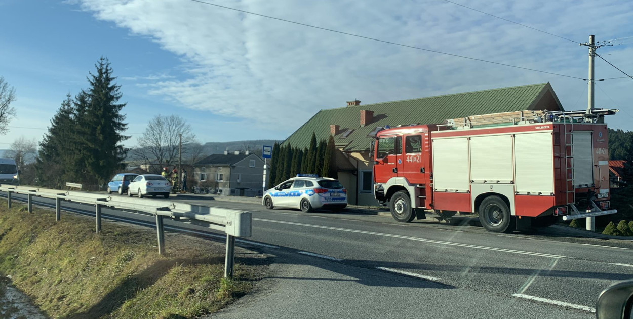 fot. Hubert Siarkowicz / Gorlice24 / kolizja w Ropicy Polskiej