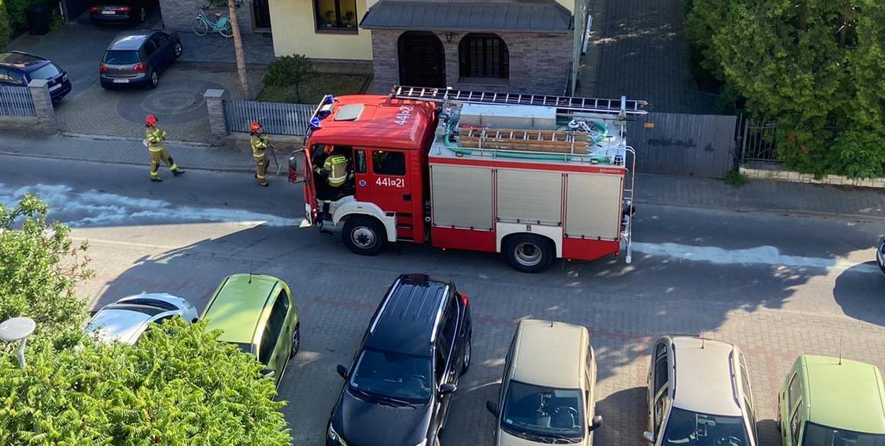 fot. Czytelnik / Alert24 / Akcja strażaków na ul. Broniewskiego w niedzielę 27.05.2024