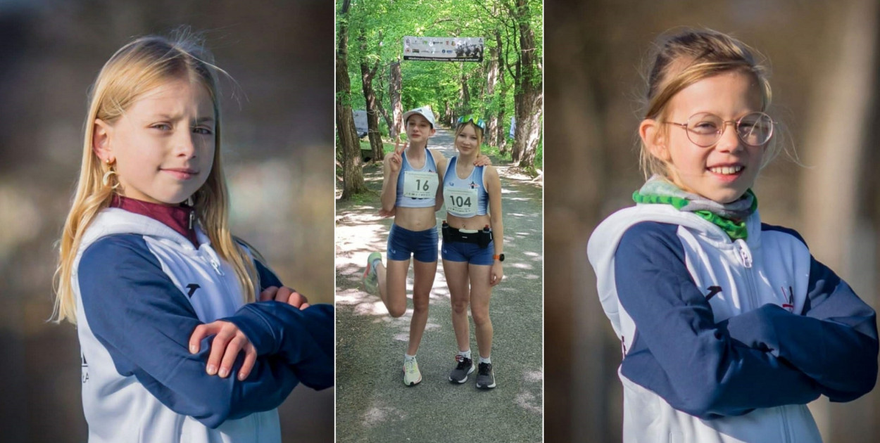 fot. archiwum Stowarzyszenia Maraton Gorlice / Karolina Mrozek / od lewej: Aleksandra Sajchta, Gabriela Bryg, Wiktoria Przybyłowicz, Łucja Rusin 
