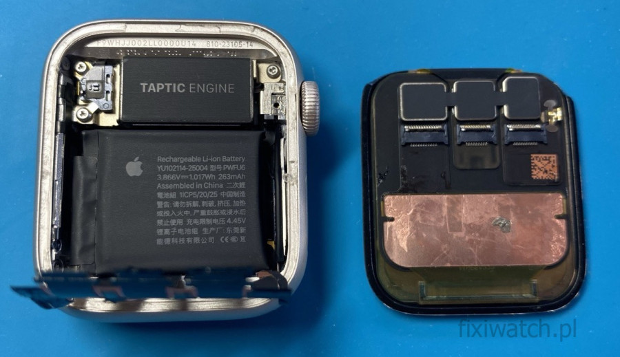 fixiwatch.pl Zalanie Apple Watch i uszkodzenie elektroniki