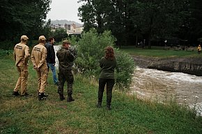 Zagrożenie powodziowe: Wojewoda w Gorlicach (09.07.)-6036