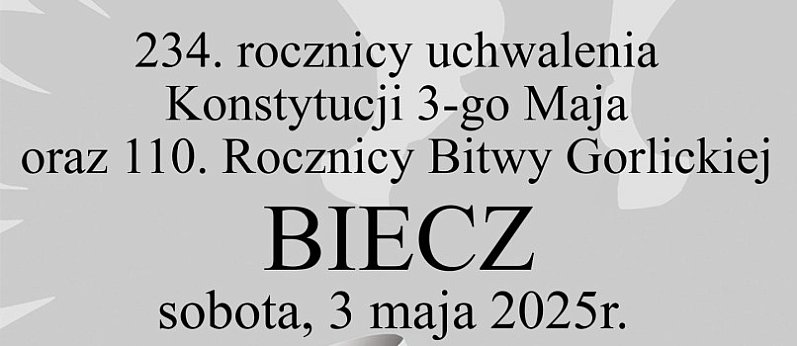 234. rocznica uchwalenia Konstytucji 3-go Maja w Bieczu