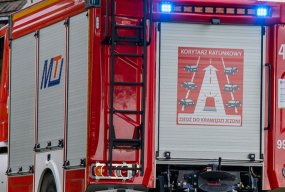 Bugaj. Strażacy uratowali 52-latka przygniecionego na wysokości 3 metrów-14181