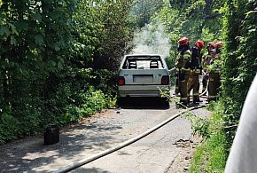Płonący samochód, kierowcy na podwójnym gazie i kosztowna stłuczka [FOTO]-15449